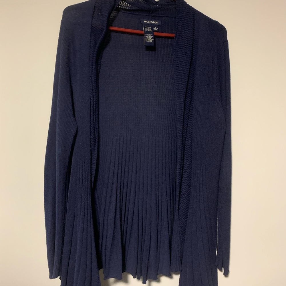 Navy long sweater/cover